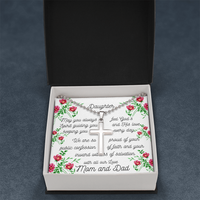 Load image into Gallery viewer, Confession of Faith Cross Necklace for Daughter
