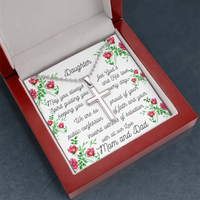 Load image into Gallery viewer, Confession of Faith Cross Necklace for Daughter
