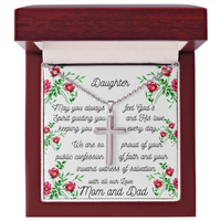 Load image into Gallery viewer, Confession of Faith Cross Necklace for Daughter
