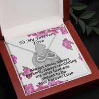 Load image into Gallery viewer, To My Forever Love Who is Always Close By- Endless Loveknot Necklace