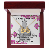 Load image into Gallery viewer, To My Forever Love Who is Always Close By- Endless Loveknot Necklace