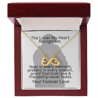 Load image into Gallery viewer, The Lover My Heart Recognizes Endless Love Necklace