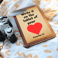Load image into Gallery viewer, Write it on the Tablet of your Heart Journal
