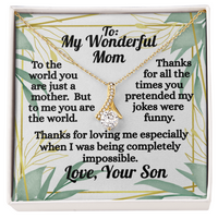 Load image into Gallery viewer, To My Wonderful Mom Alluring Beauty Necklace-