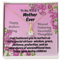 Load image into Gallery viewer, Happy Mother's Day: To the B.E.S.T. Mom Ever-Alluring Necklace Pendant