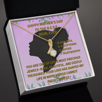 Load image into Gallery viewer, Happy Mother's Day to the B.E.S.T. Mom, Ever-Alluring Pendant Necklace
