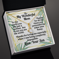 Load image into Gallery viewer, To My Wonderful Mom Alluring Beauty Necklace-