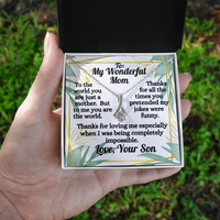 Load image into Gallery viewer, To My Wonderful Mom Alluring Beauty Necklace-