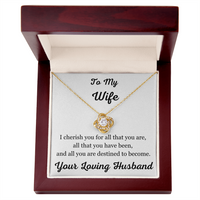 Load image into Gallery viewer, For a Cherished Wife-A beautifully styled Love Knot Necklace
