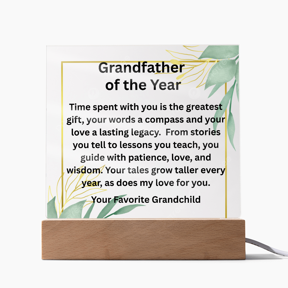 Grandfather of the Year Acrylic Award