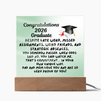 Load image into Gallery viewer, Congratulations 2026 Graduate -Square Acrylic