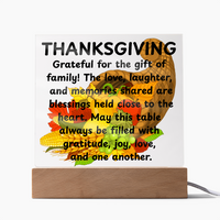 Load image into Gallery viewer, Day of Gratitude-Thanksgiving Plaque to share with Family and Friends
