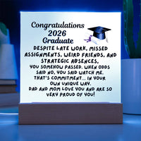 Load image into Gallery viewer, Congratulations 2026 Graduate -Square Acrylic