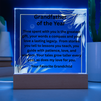 Load image into Gallery viewer, Grandfather of the Year Acrylic Award
