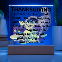 Load image into Gallery viewer, Day of Gratitude-Thanksgiving Plaque to share with Family and Friends
