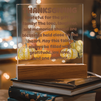 Load image into Gallery viewer, Giving Thanks Acrylic Plaque
