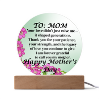 Load image into Gallery viewer, Happy Mother's Day Acrylic Plaque