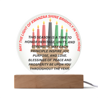 Load image into Gallery viewer, The Light of Kwanzaa Acrylic Plaque
