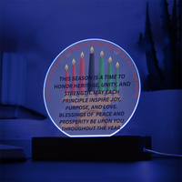 Load image into Gallery viewer, The Light of Kwanzaa Acrylic Plaque
