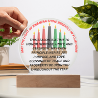 Load image into Gallery viewer, The Light of Kwanzaa Acrylic Plaque
