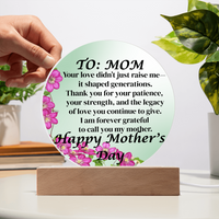 Load image into Gallery viewer, Happy Mother's Day Acrylic Plaque
