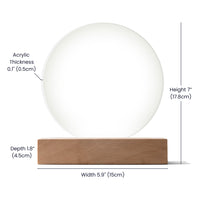 Load image into Gallery viewer, Happy Father's Day to the Dad that Built Us with the right tools - Acrylic Circle