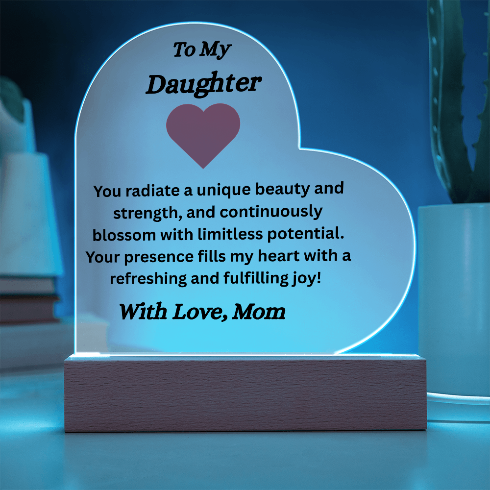 To My Radiant Daughter Keepsake