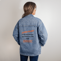 Load image into Gallery viewer, Women's Letter to God Statement Jacket Relinquishing Control