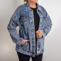 Load image into Gallery viewer, Women's Letter to God Statement Jacket Relinquishing Control