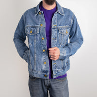 Load image into Gallery viewer, Men's Letter to God Statement-Relinquishing Control in Denim Fashion