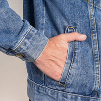 Load image into Gallery viewer, Men's Letter to God Statement-Relinquishing Control in Denim Fashion