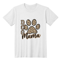 Load image into Gallery viewer, "Dog Mama" slogan with paw print design T-shirt