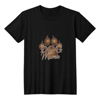 Load image into Gallery viewer, Dog Mama Slogan with Paw Print T-shirt