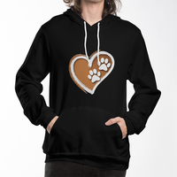 Load image into Gallery viewer, My heart, His paw print 'Hoodie'