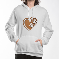 Load image into Gallery viewer, My heart, His paw print 'Hoodie'