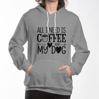 Load image into Gallery viewer, All I Need Is Coffee and My Dog Hoodie