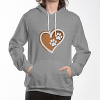 Load image into Gallery viewer, My heart, His paw print 'Hoodie'