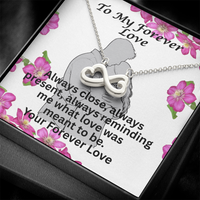 Load image into Gallery viewer, To My Forever Love Who is Always Close By- Endless Loveknot Necklace