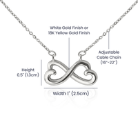 Load image into Gallery viewer, To My Forever Love Who is Always Close By- Endless Loveknot Necklace