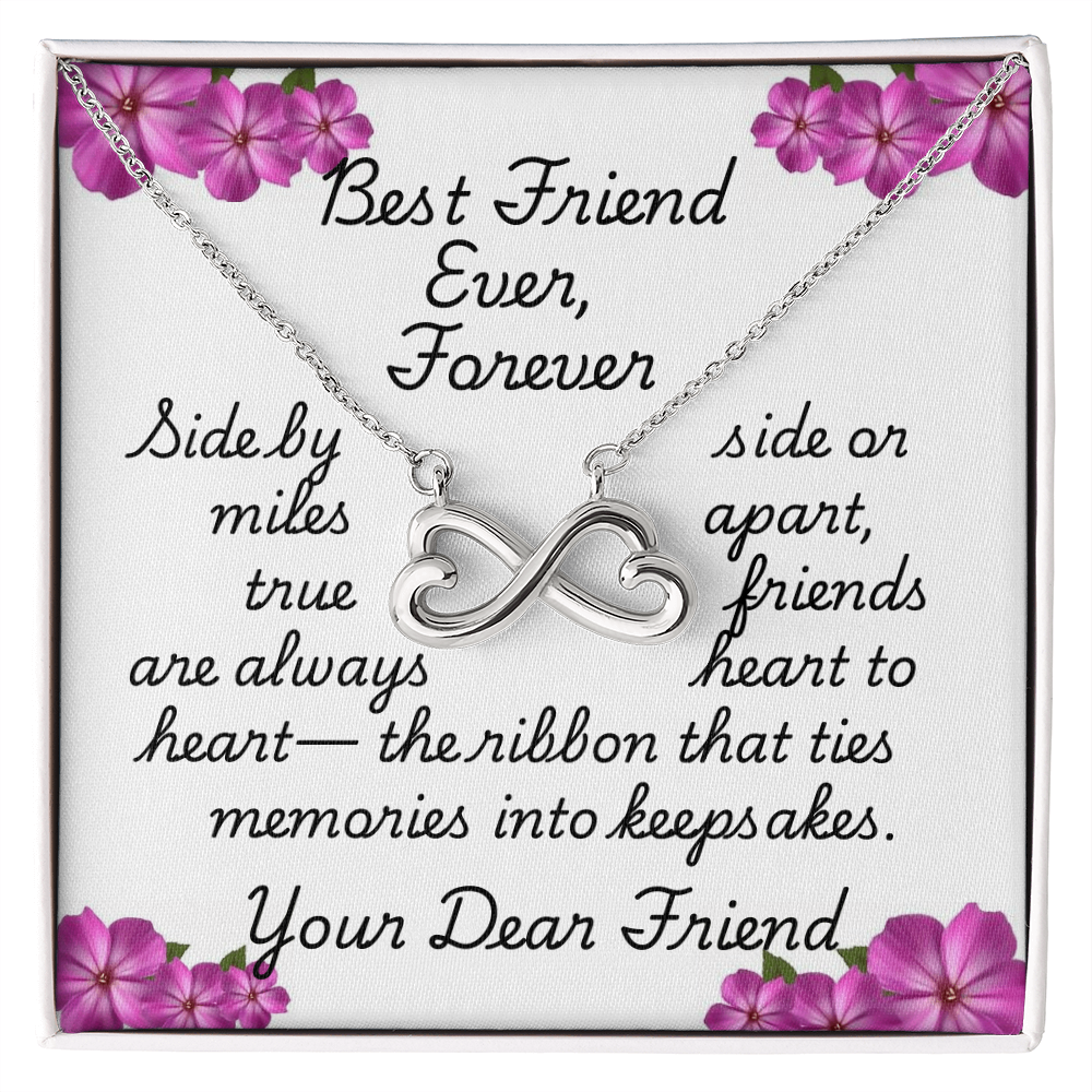 Best Friend Ever, Forever Infinity Love Necklace