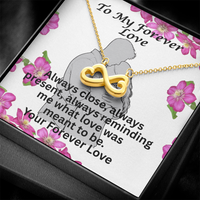 Load image into Gallery viewer, To My Forever Love Who is Always Close By- Endless Loveknot Necklace