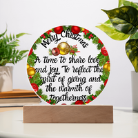 Load image into Gallery viewer, Merry Christmas Time Acrylic Plaque
