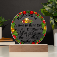 Load image into Gallery viewer, Merry Christmas Time Acrylic Plaque
