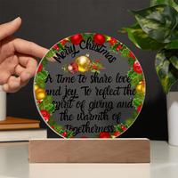 Load image into Gallery viewer, Merry Christmas Time Acrylic Plaque
