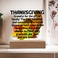 Load image into Gallery viewer, Thanksgiving Reminder-Acrylic Plaque Announcing the Season of Giving
