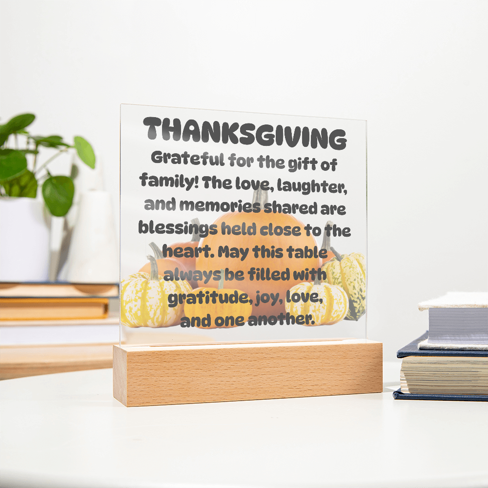 Season of Giving Thanks-Acrylic Plaque