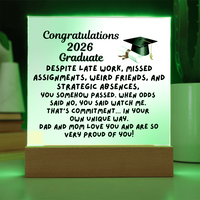Load image into Gallery viewer, Congratulations 2026 Graduate -Square Acrylic