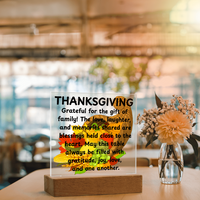Load image into Gallery viewer, Day of Gratitude-Thanksgiving Plaque to share with Family and Friends

