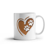 Load image into Gallery viewer, Dog's Paws Imprinted on my Heart Mug