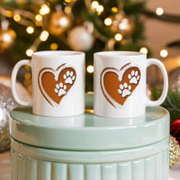 Load image into Gallery viewer, Dog's Paws Imprinted on my Heart Mug